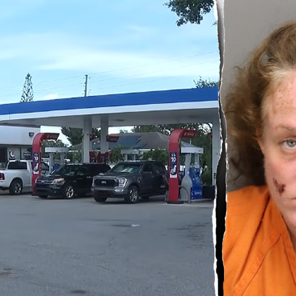 Florida suspect faces tried homicide fees in fuel station arson