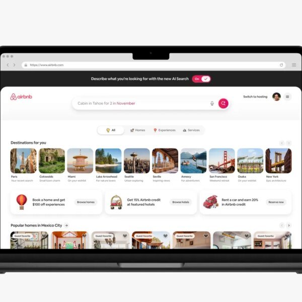 Airbnb provides AI search, extra social options