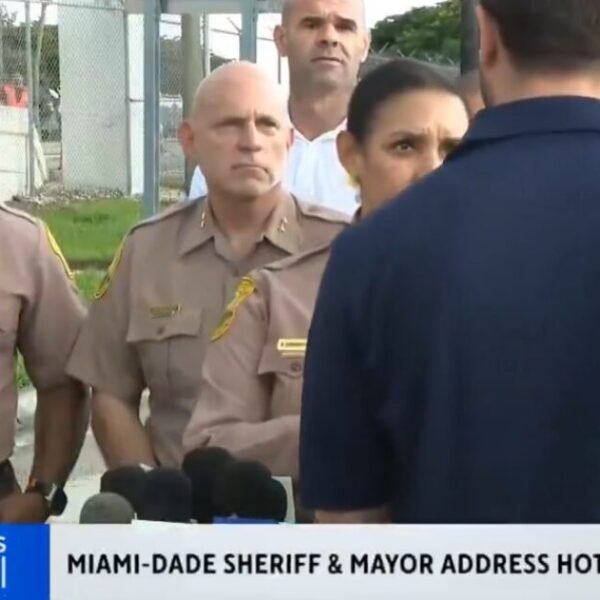 HOT MIC: Sheriff and Miami Mayor Fight Over Who Is Going to…