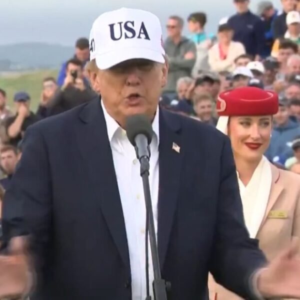 Crowd at Irish Open Roars as President Trump Announces He Is Removing…