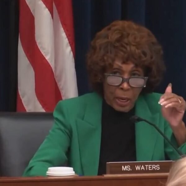 88-Year-Old Maxine Waters Repeatedly Yells Over Treasury Secretary Scott Bessent as He…