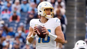 Justin Herbert didn’t appear too happy with the Chargers after disastrous loss to Arizona Cardinals