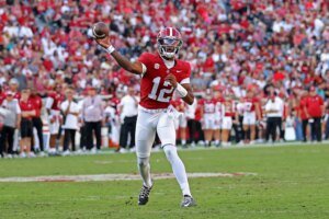 Alabama vs Kentucky over 48.5 is the school soccer betting play as each offenses look robust