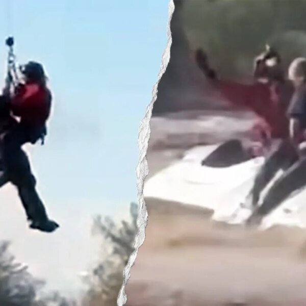 Maricopa County helicopter hoists man to security in Arizona floods