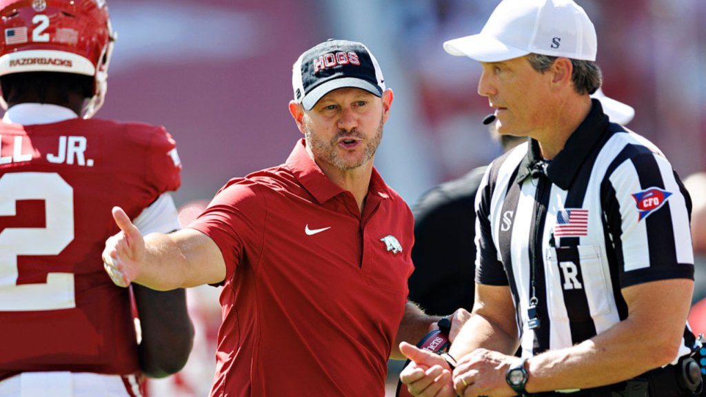Arkansas campus resembles a ghost city as nobody exhibits as much as watch Razorbacks get crushed down by Georgia