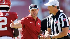Arkansas campus resembles a ghost city as nobody exhibits as much as watch Razorbacks get crushed down by Georgia