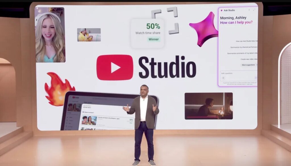 YouTube releases new AI options for creators inside its Studio app