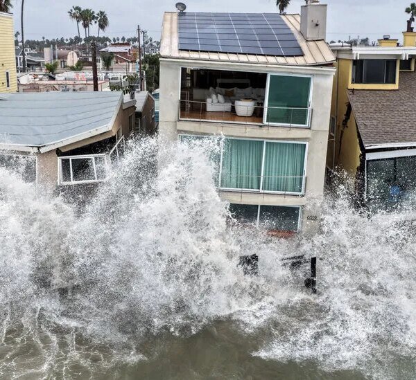 Powerful Storm Surge Pounds Beach Homes in Southern California