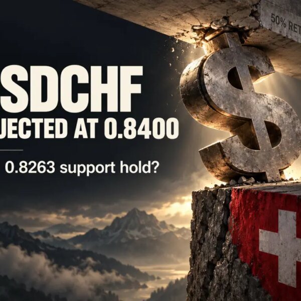 USDCHF backs away from key every day resistance. Sellers push towards an…