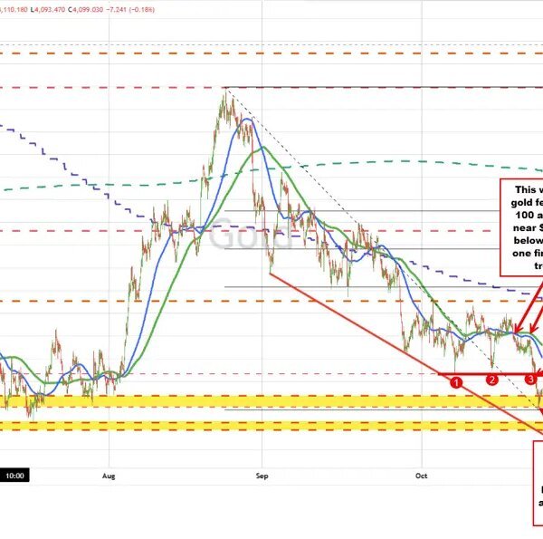 Gold breaks under $4,000 goal space earlier than bouncing. What do patrons…