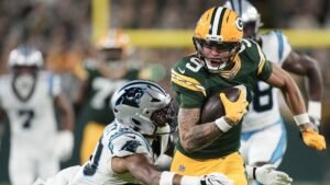 Packers WR Christian Watson returns to motion after chest harm