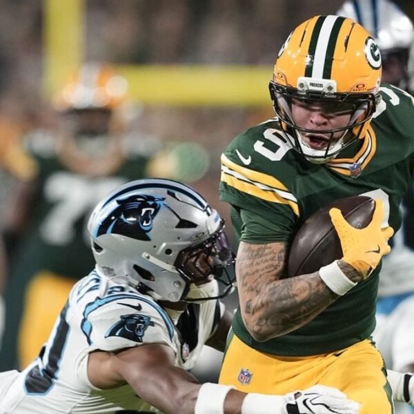 Packers WR Christian Watson returns to motion after chest harm