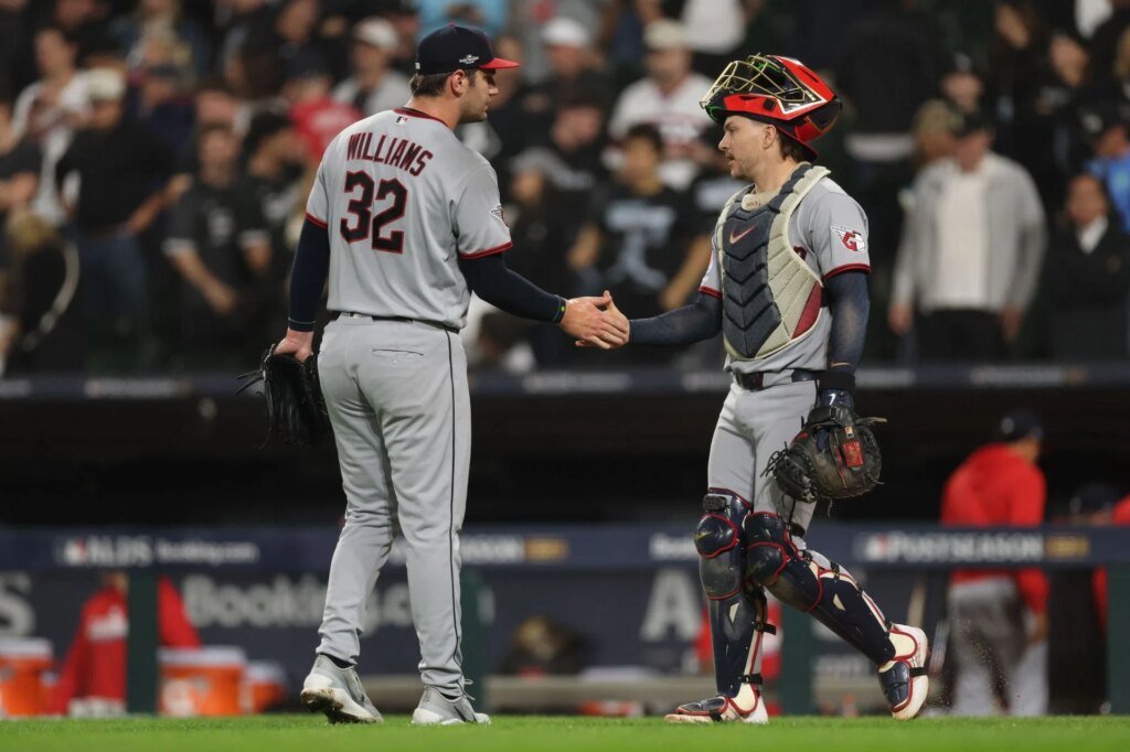 Patrick Bailey’s spouse will get 2-word message from Gavin Williams’ girlfriend after the Guardians catcher hits game-tying HR in ALCS opener