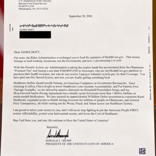 I Received an Amazing Letter from President Trump on Monday… Here Is…