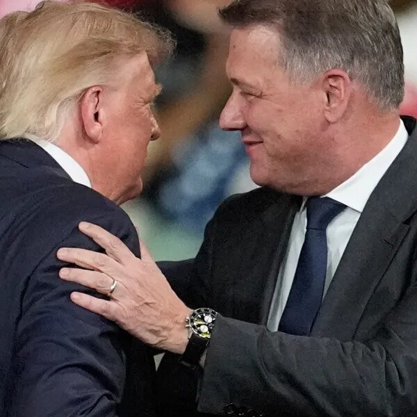 Audi CEO Gernot Döllner seems with Trump at a GOP marketing campaign…