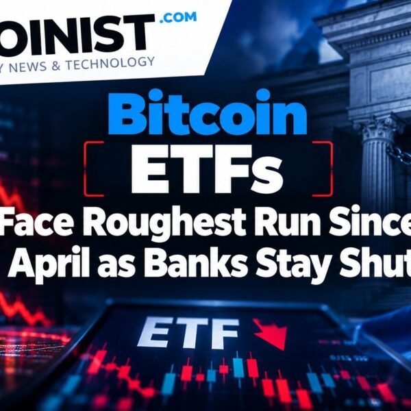 Bitcoin ETFs Face Roughest Run Since April as Banks Stay Shut