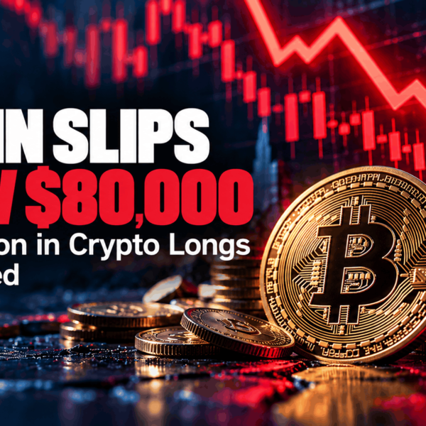 Bitcoin Slips Below $80,000 as $404 Million in Crypto Longs Are Liquidated