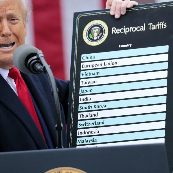 Trump’s tariffs had been meant to shrink the commerce deficit—however it’s now…