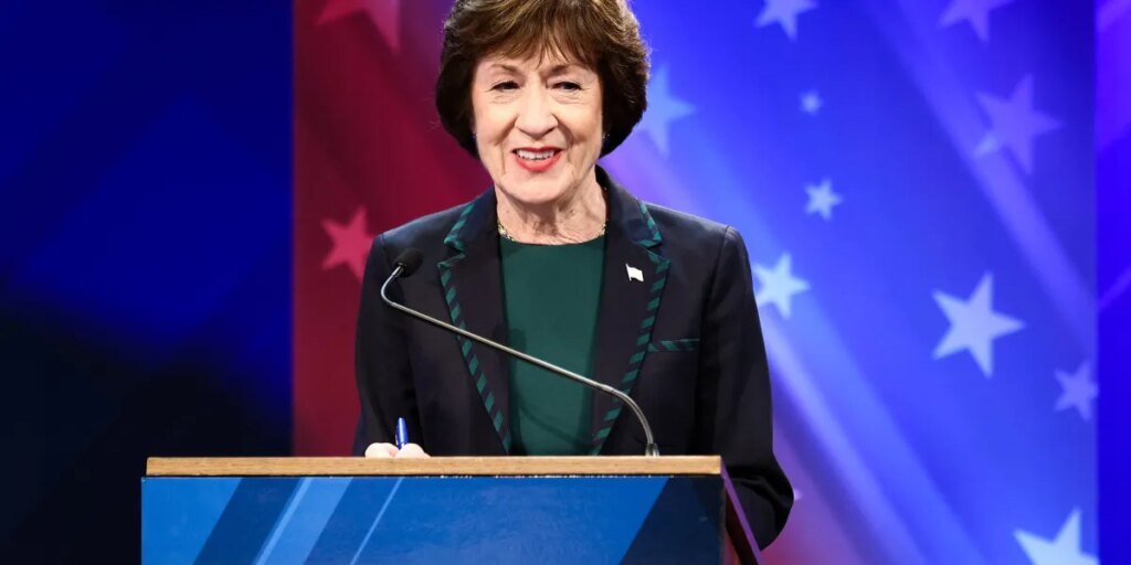 Republican Sen. Collins promotes her ‘true blue-blooded Maine’-ness, partnering with ex-Dem Manchin