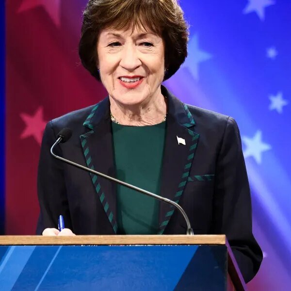 Republican Sen. Collins promotes her ‘true blue-blooded Maine’-ness, partnering with ex-Dem Manchin