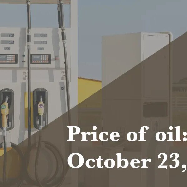 Current value of oil as of Oct. 23, 2026