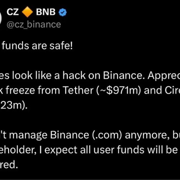 Binance seems hacked, CZ says, as Tether and Circle freeze $1.79B in…