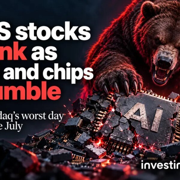 US shares sink as AI and chips tumble