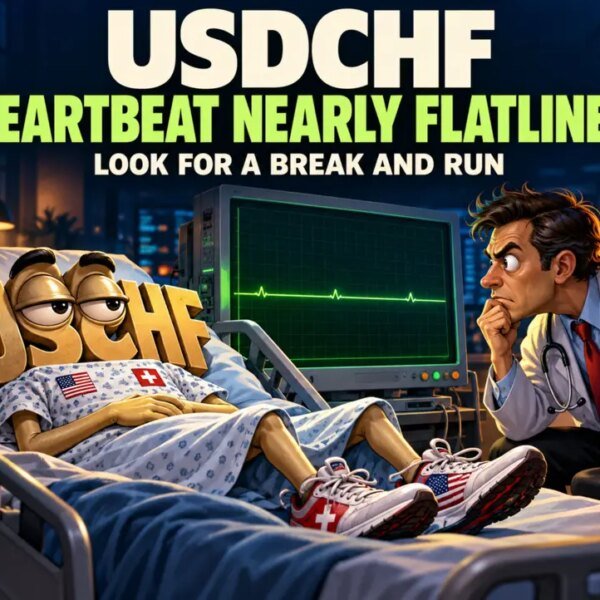 The USDCHF heartbeat is sort of flatlined. Look for a break and…