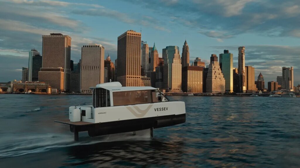 Vessev constructed an electrical ferry that nearly flies