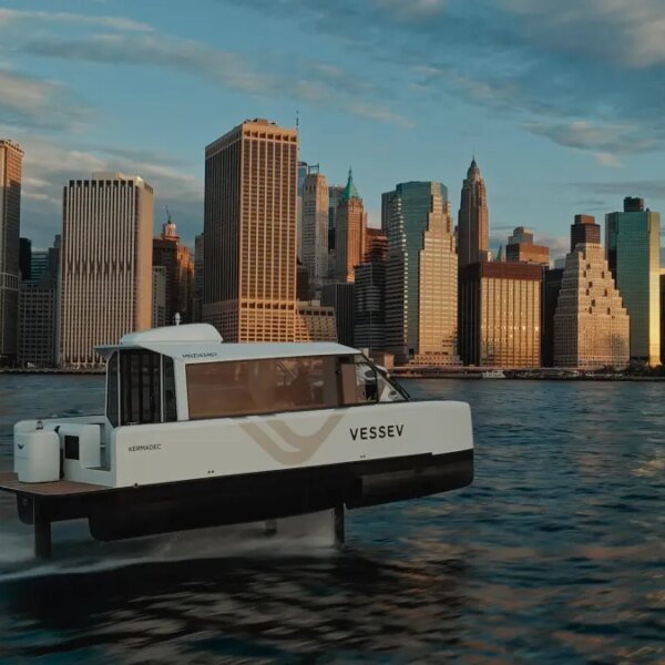 Vessev constructed an electrical ferry that nearly flies
