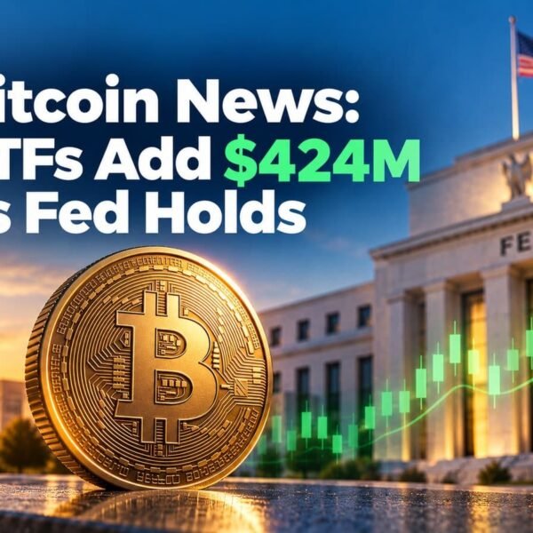 Bitcoin News: ETFs Add $424M as Fed Holds; November Ahead