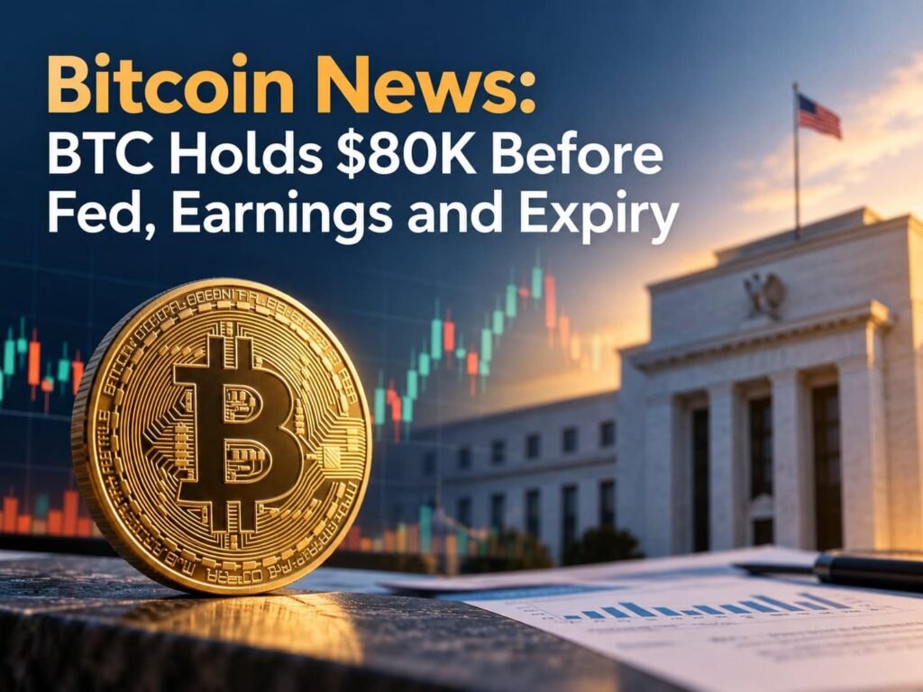 Bitcoin News: BTC Holds $80K Before Fed, Earnings and Expiry
