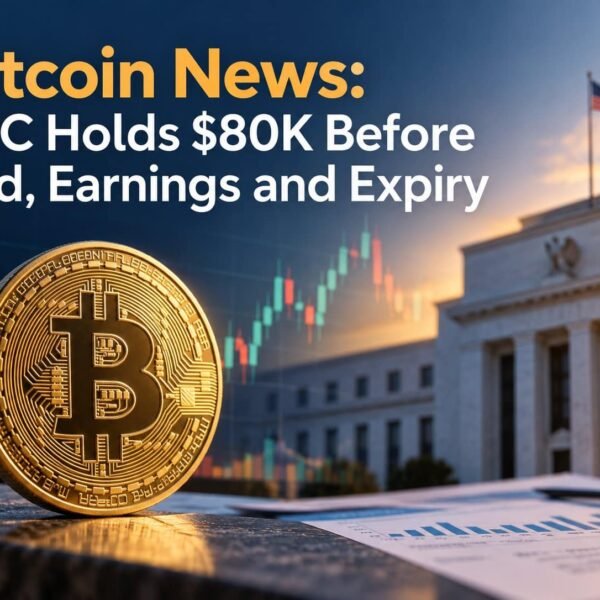 Bitcoin News: BTC Holds $80K Before Fed, Earnings and Expiry