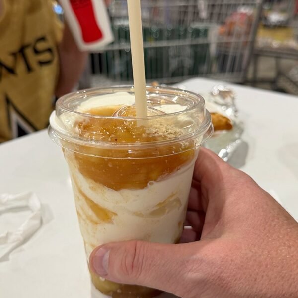 Costco apple pie sundae with comfortable serve is $2.99 for restricted time