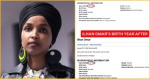 HUGE REVELATION: Somali Rep. Ilhan Omar’s Congressional Staff Quietly Changed Her Birth Year After She Was Elected — Raising Explosive Questions About the Validity of Her U.S. Citizenship