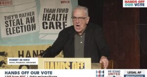 “Keep Your F*cking Hands Off Our Vote!” – Washed Up Hollywood Actor Robert De Niro Trashes Trump in Unhinged Profanity-Laced Rant (VIDEO)