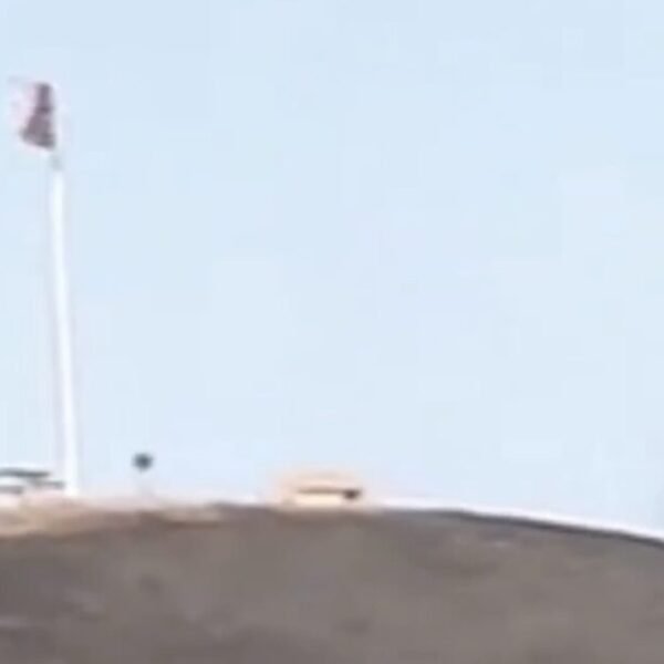 Amazing! American Flag Still Flying on Top of Patriots Hill in Orange…