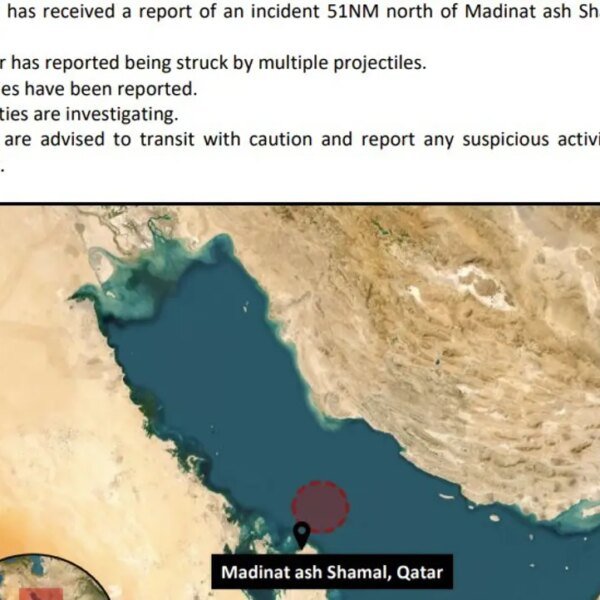 War escalation: Tanker hit by a number of projectiles 51 nautical miles&hellip;