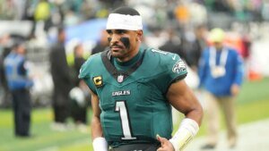 Eagles quarterback Jalen Hurts dominated out of Sunday’s sport ‘out of an abundance of warning’ attributable to blood clot