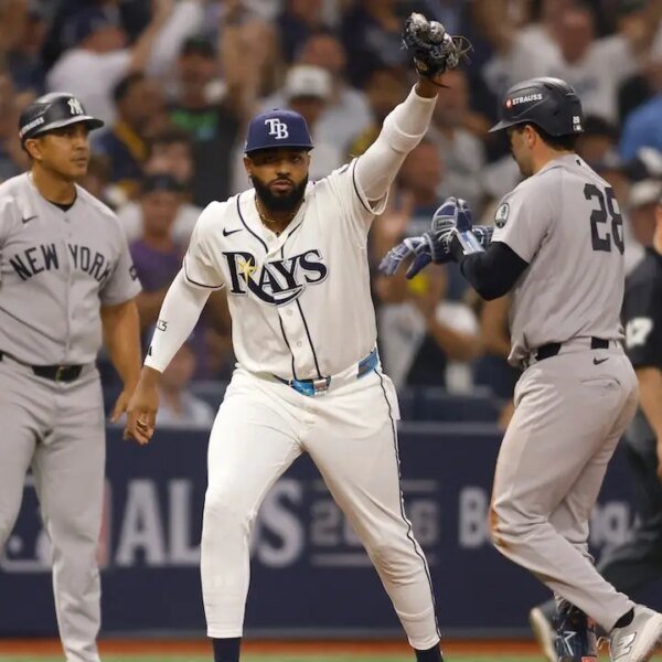 Yankees lose ALDS Game 1 to Rays as Austin Wells is thrown…