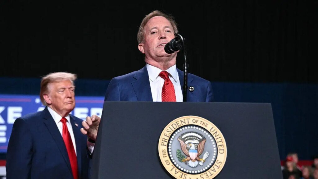 Ken Paxton questions Talarico’s absence at Trump’s San Antonio rally