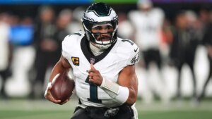 Former NFL group physician addresses Jalen Hurts’ blood clot as QB’s season hinges on one key phrase