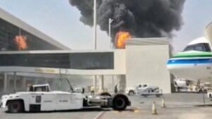 Houthis kill 14 in Saudi Arabia airport strikes, together with American
