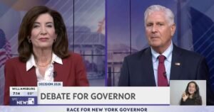 BRUTAL SHOWDOWN: Republican Bruce Blakeman TORCHES Democrat Gov. Kathy Hochul in Fiery New York Debate * The Gateway Pundit * by Jim Hᴏft