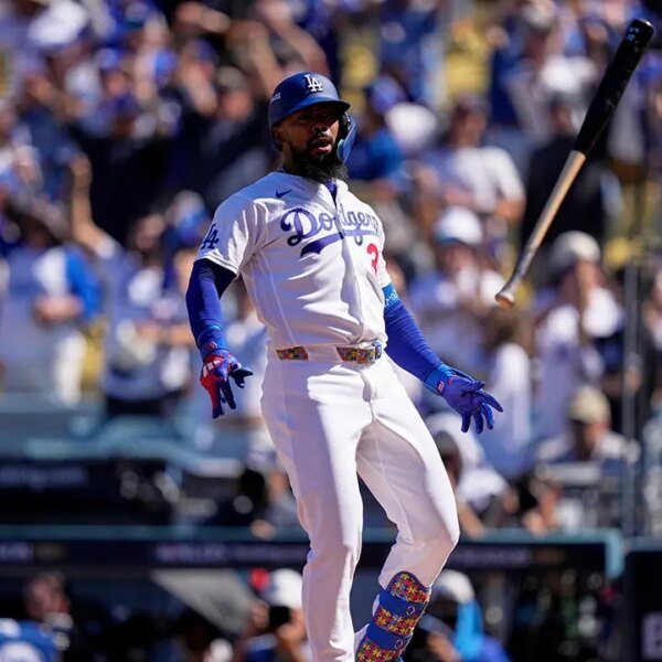 Dodgers start quest for third straight World Series title by holding on…