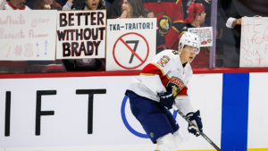 Team USA star Brady Tkachuk endures ‘you eat crayons’ taunt in wild return to Canada