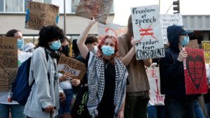 College president warns after 45% of scholars again violence to cease hate speech