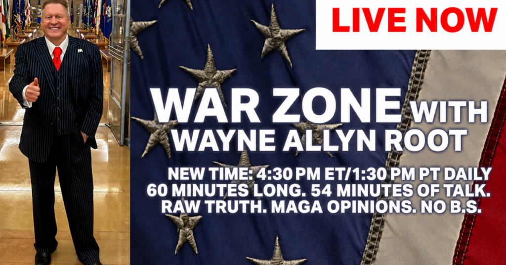 Watch Live: DOJ Gives California 48 Hours to Check Noncitizen Names on Voter Rolls or Face Emergency Action Before Midterms and More! The WAR Zone Podcast With Wayne Allyn Root Presented by The Gateway Pundit