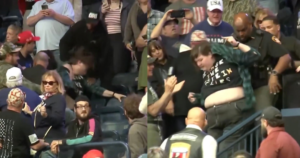 WATCH: “He’s Gotta Go on a Diet, He’s a Fat Guy, Wow!” – Trump Trolls Several Protesters, One Obese Lunatic PUMMELED by Supporters Before Police Haul He/She Out!
